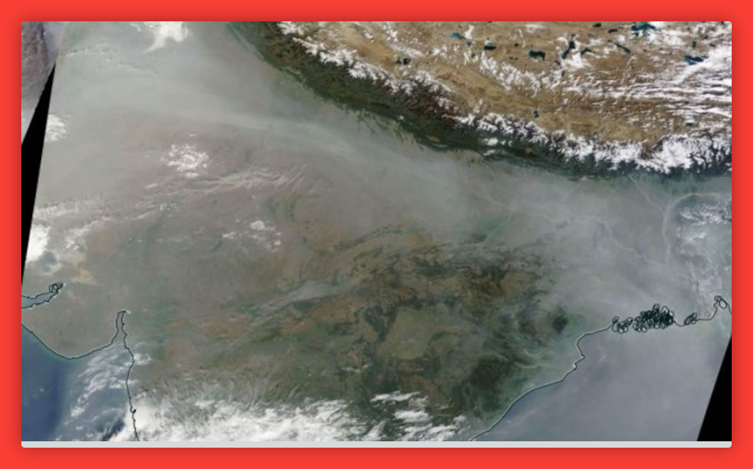 दिल्ली-NCR ही नहीं, पाकिस्तान से लेकर बंगाल की खाड़ी तक फैला जहरीला धुआं, NASA सैटेलाइट ने दिखाई तस्वीरें